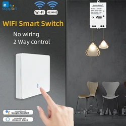 EWeLink WIFI FAI DA TE Intelligente Interruttore Della Luce RF433 Senza Fili Interruttore Universale Breaker Timer Telecomando Funziona Con Alexa Google Casa