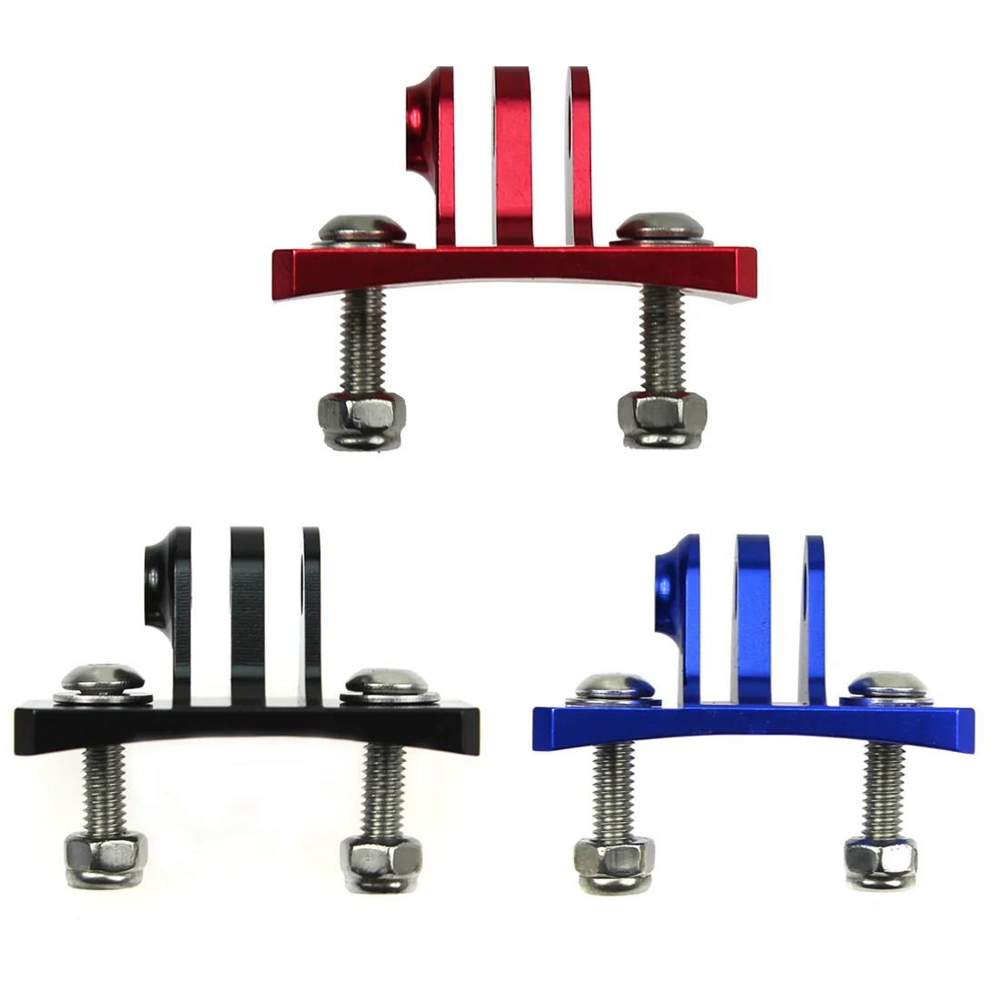 Mini tripé de alumínio para capacete, adaptador fixo de montagem para gopro 13 12 11 10 9 8 7 insta360 one r câmera de ação bicicleta ciclismo