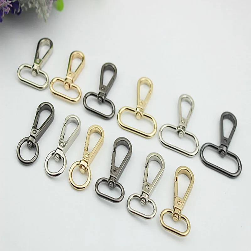 

50pcs 13-32mm Handbag Strap Belt Metal Buckles Lobster Clasp Swivel Trigger Clips Snap Hook Collar Hangers DIY Bags Accessories