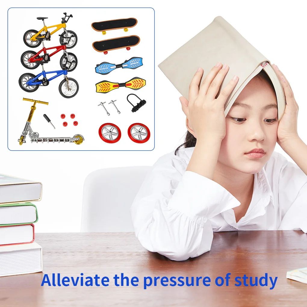 مجموعة لوحة أصابع عشوائية ملونة، مجموعة ألعاب سكوتر صغيرة للدراجة الهوائية، مجموعة متنوعة من لوحة الأصابع الرياضية، DH-16 #4