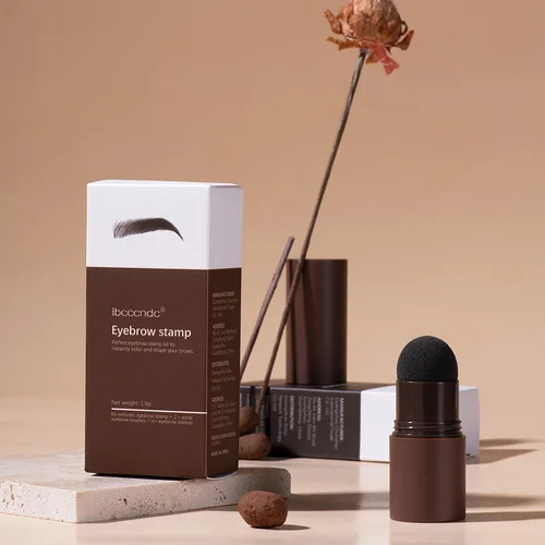 Imagen 2 del producto Nuevo Kit perfecto de plantillas para sellos de cejas, Kit de sellos para cejas, resistente al agua, potenciadores de cejas de larga duración, sello en polvo para cejas