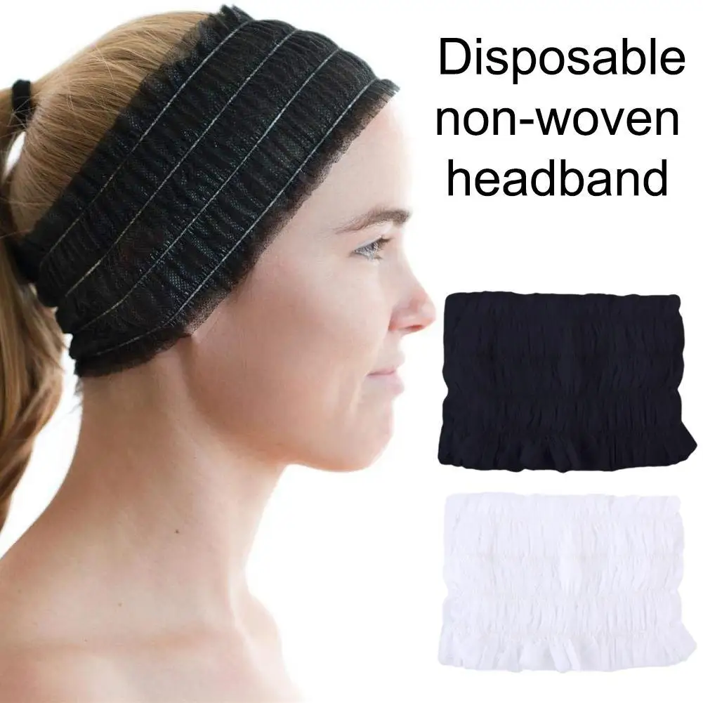 

50Pcs/Lot Disposable Headbands Elastic Non-Woven Grafting Eyelashes SPA Hair Salon Bathing Bathroom Supplies Accessories HA2528