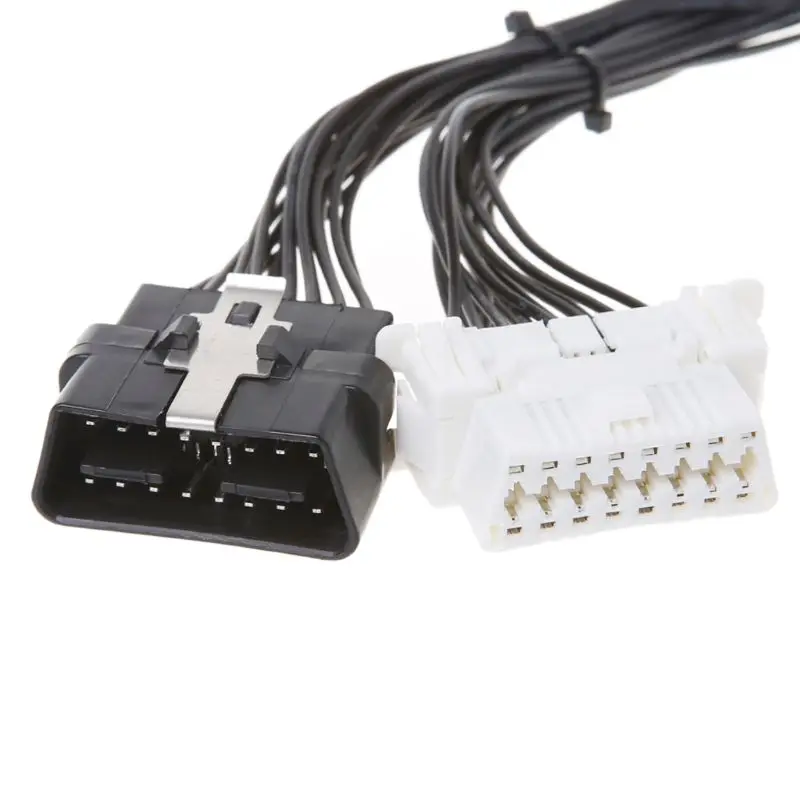 16 pin OBD2 OBD 2 OBDii Splitter Extension Cable one Male to Two Female Y Cable for ELM327