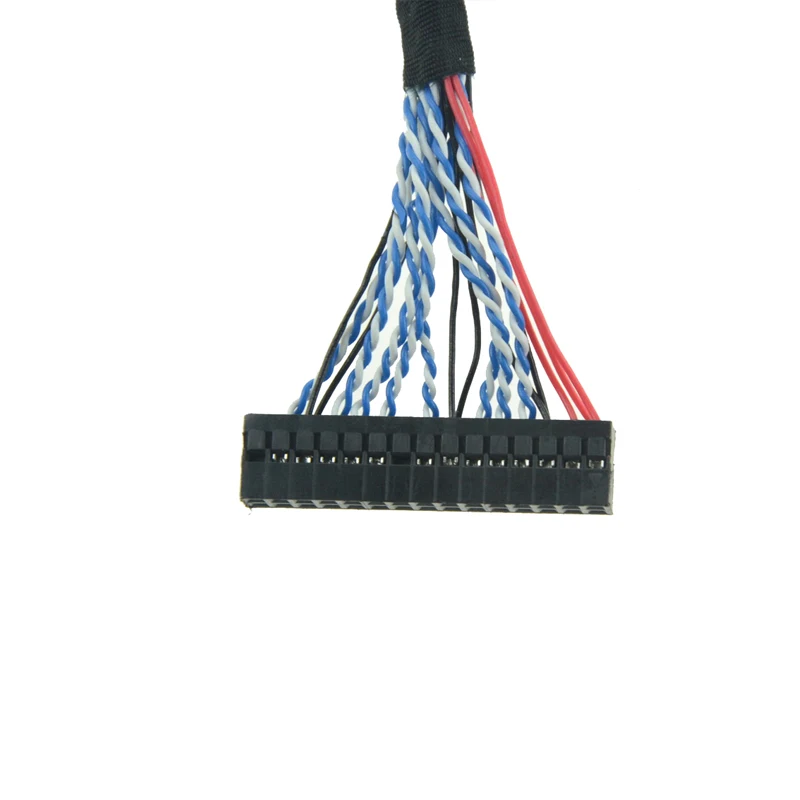 5 Chiếc 26Cm 40Cm FIX-S6 30Pin LVDS Cáp Cho LVDS Bảng Điều Khiển 30 Chân 2ch 6bit 15.0 15.4 17.0 màn Hình LCD 17.1 Inch TFT DIY