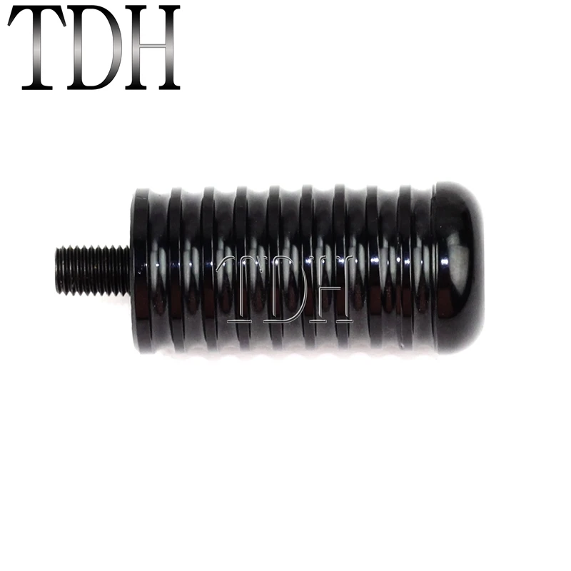 Aluminum Black Shifter Peg Ribbed Toe Shift Peg for Harley Sportster XL883 XL 883 Dyna Cafe Racer Chopper Foot Peg Footrest