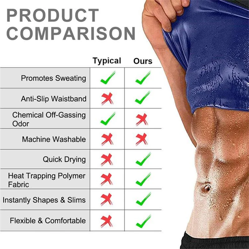Männer Neopren Schweiß Sauna Weste Taille Trainer Abnehmen Body Shaper Weste Shapewear Korsett Gym Unterwäsche Frauen Fett Brennen Tank Top – Detail 8