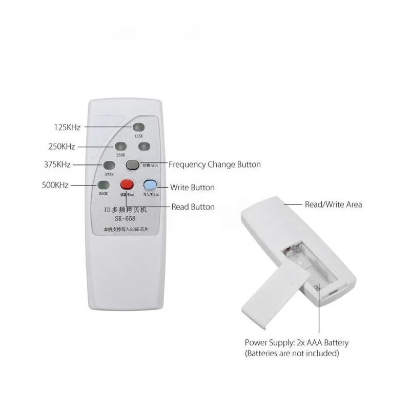 Handheld RFID ID Card Duplicator Programmer Reader Writer 3 Buttons Copier Duplicator With Light Indicator Door Key Writer