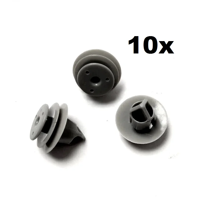 10pcs OEM Nylon Door Trim Panel Retainer Clip 18x12mm #91560-SLJ-J01 For Honda Acura For Civic, For CR-V & For Pilot / Universal