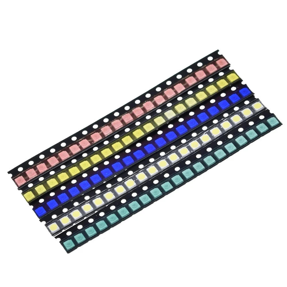 100 stücke = 5 farben x 20 stücke 5730/5050 /1210 /1206 /0805 /0603 LED Diode Sortiment SMD LED Diode Kit grün ROT Weiß Blau Gelb 5630 – Detail 12