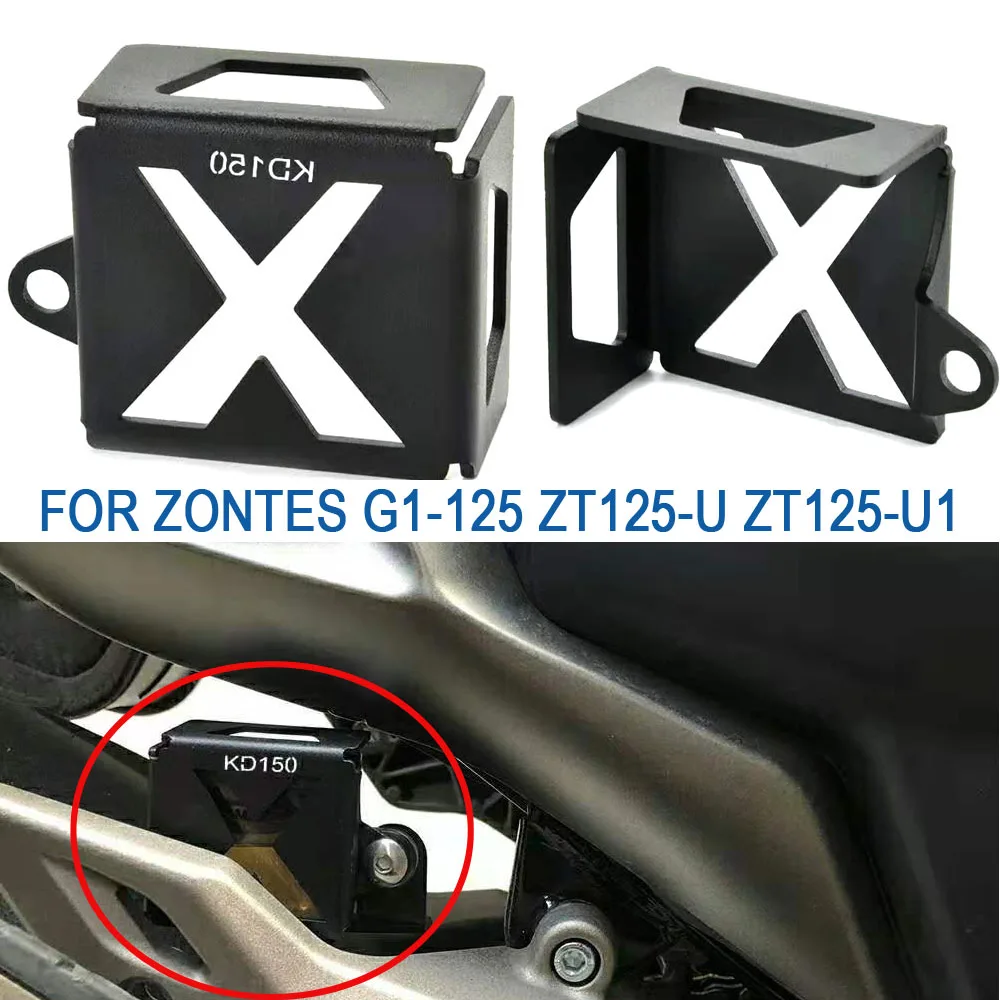 

For Zontes G1-125 125-U1 155-U 155-U1 Motorcycle Rear Brake Fluid Reservoir Guard Cover Oil Cup Cap Protector G1 125 125 U U1