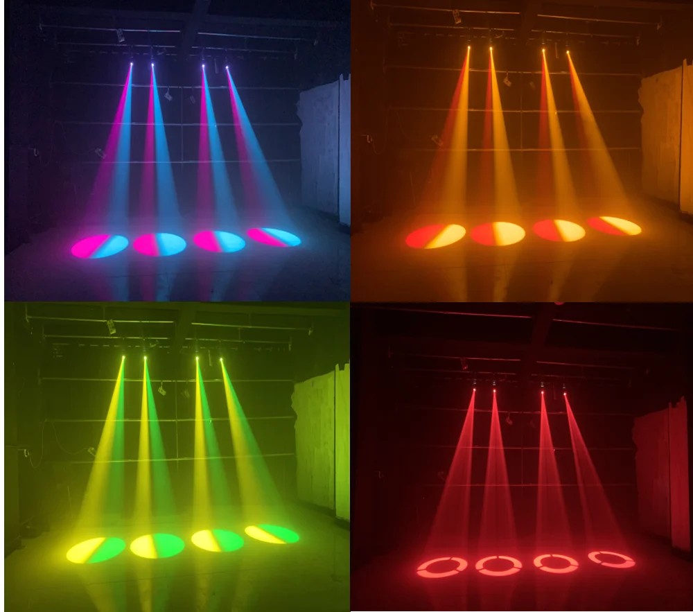 Imagem -04 - Mini Led Moving Head Spot Light dj Beam Wash Stage Effect Light Gobo Cores 75w 60w