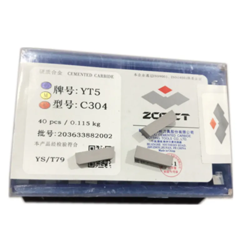 40ชิ้น YW1 YT5 C304 YW2 YT14 YG8 YG6 YT15 CNC ซีเมนต์คาร์ไบด์เชื่อมแทรกปิดใบมีดตัดหันปลายทองเหลือง