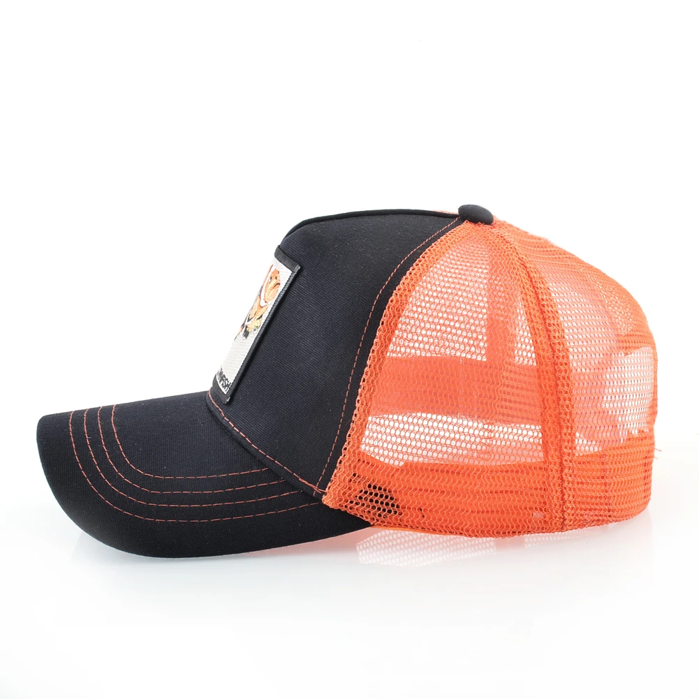 New Fashion Baseball Cap For Men Women Four Seasons Breathable Baseball Hat Snapback Trucker Casquette With Clownfish Patch Bone