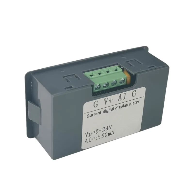 Adjustable Digital 0-20mA 4-20mA Indicator 0-5V 0-10V Process Panel Meter Analog +/- 50mA +/-50V Display Unit for Valves PLC