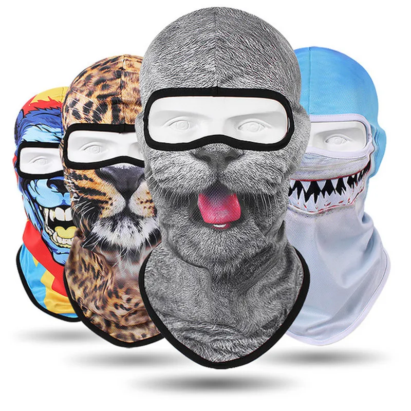 Halloween 3D Animal Balaclava, Face Mask for Music Festivals, Raves, Ski Party, Motorcycle Windproof Face Shield