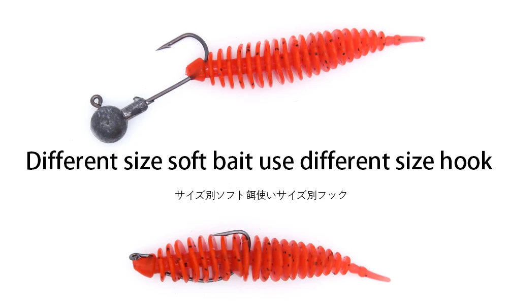 B&U 40 mm 60 mm weicher Angelköder Shad Silikonköder Wurm Wobbler Künstlicher Leurre Souple für Hecht Swimbait – Detail 8