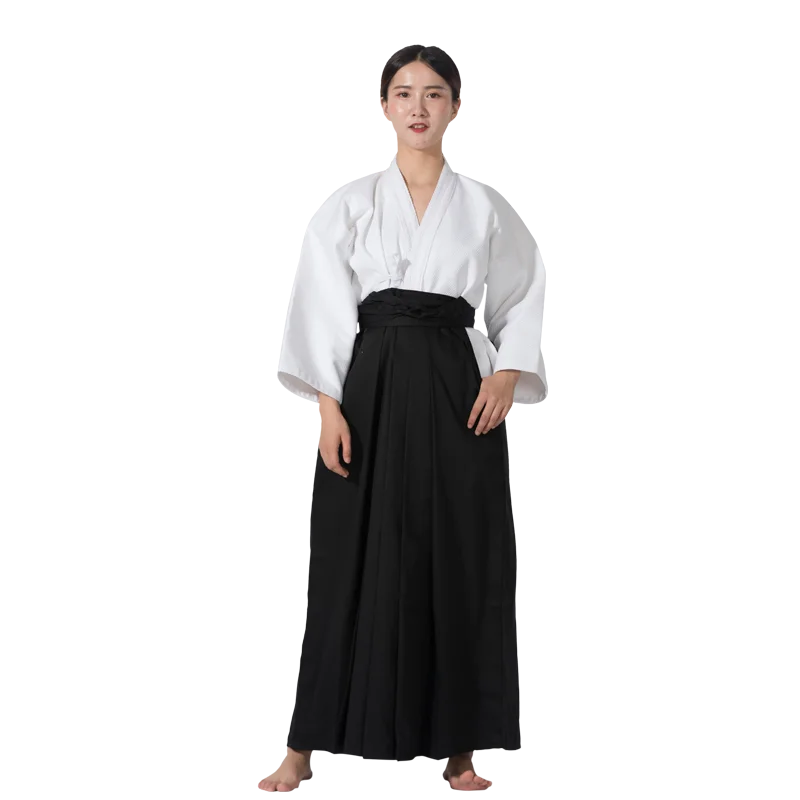 Uniformi Kendo Iaido Aikido di Formazione Concorrenza Vestito Kendo Kendogi Magliette e camicette Pantaloni Hakama Pantaloni Abbigliamento Sportivo