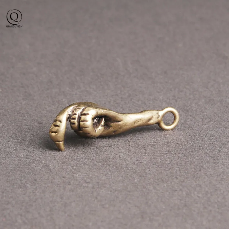 Brass Crafts Devil\'s Claw Key Chains Pendants Copper Keychains Bird Claws Charms Punk Fashion Car Key Holder Hanging Gifts