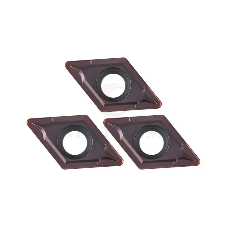 10 Chiếc DCMT11T304 LF6018 DCMT11T308 LF6018 Tiện Bằng Máy CNC Dụng Cụ Xoay Chuyển Carbide Hợp Kim Chèn, Sử Dụng Để Quá Trình Thép Không Gỉ