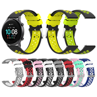 Double color Silicone strap For UMIDIGI Uwatch 2S 3S Urun S Band Uwatch2 Smart Watch Wriststrap Bracelet Watchband Accessories