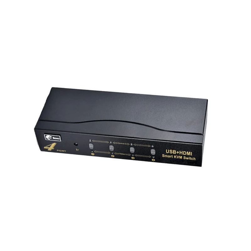 4 Poorten Usb Kvm Smart Switch Hdmi-Compatibel Usb Converter Vier In Een Out Computer Delen Projector Toetsenbord Muis monitor Apparaat