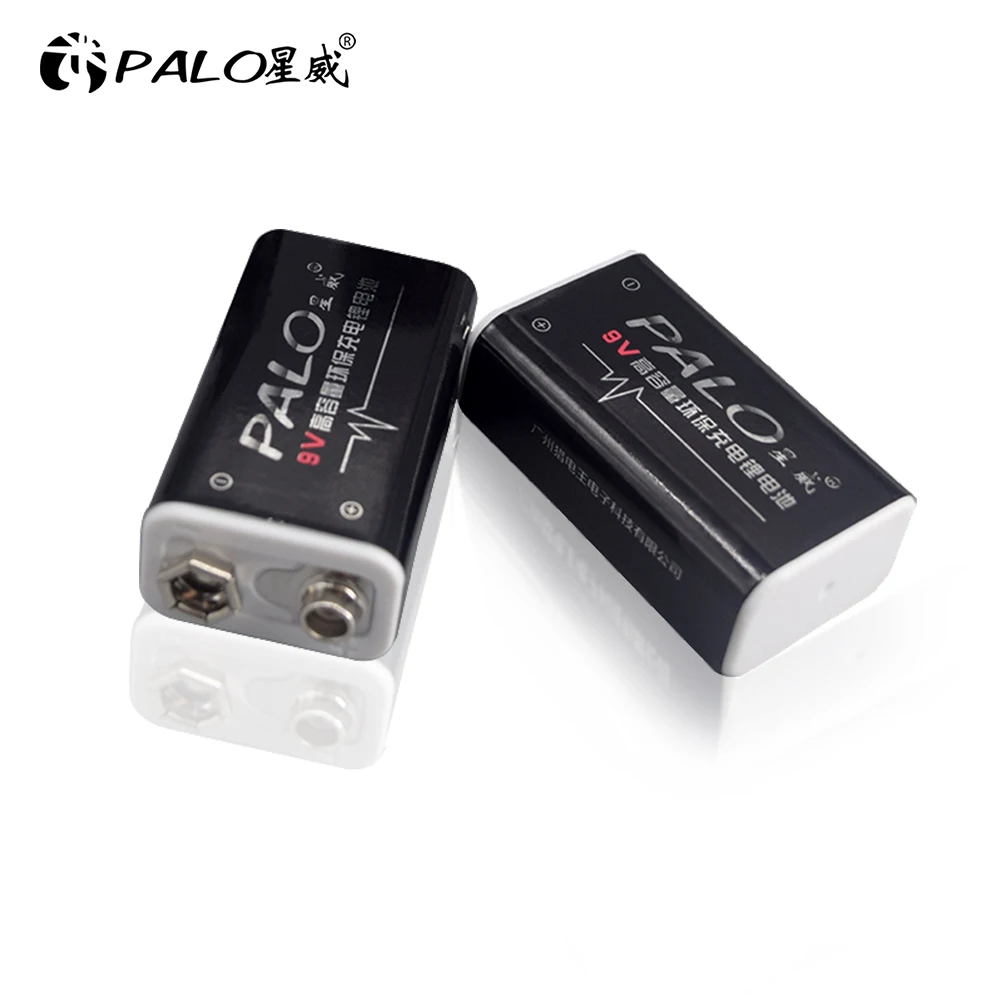 PALO 1-16 Chiếc 9 V 6F22 600MAh 9 Volt Lithium Pin Li-ion Cho RC Máy Bay Trực Thăng mẫu Micro Đồ Chơi