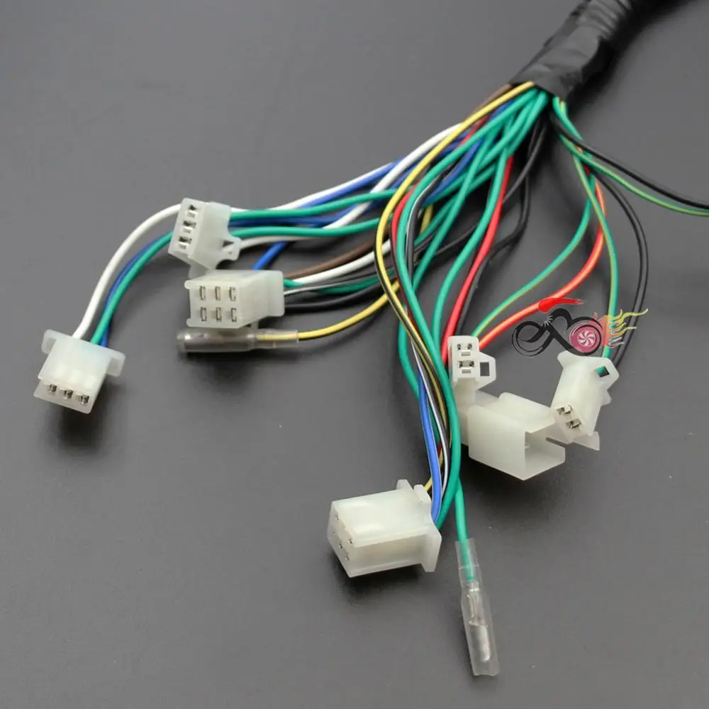 ATV Engine Wire Wiring Harness Loom 50cc 70cc 90cc 110cc 125cc PIT Quad Dirt Bike Buggy Go Kart Dune New Max E-Moto