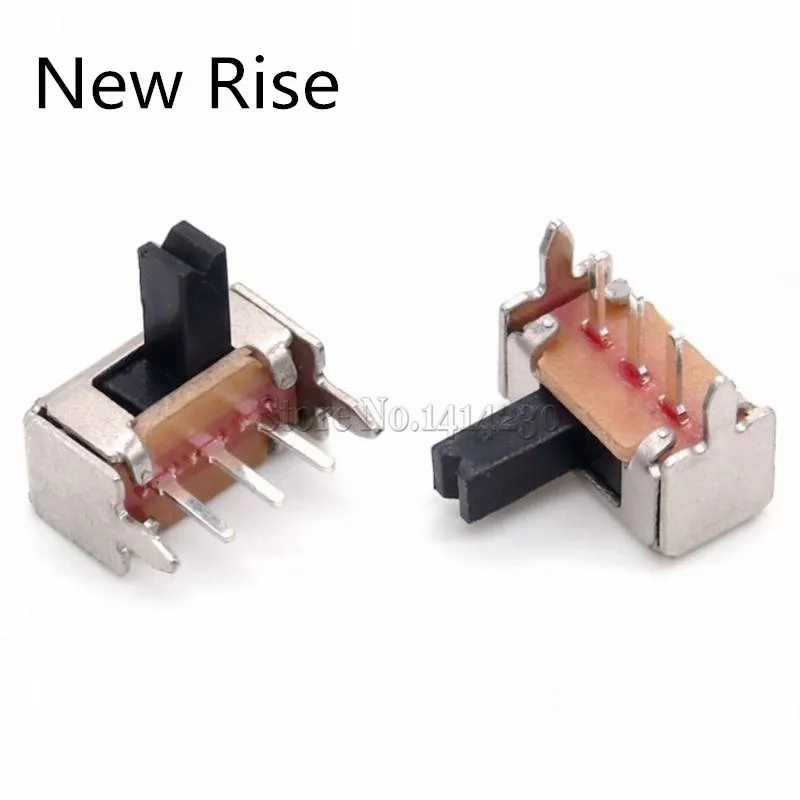 10Pcs 3 Pin PCB 2 Position 1P2T SPDT Miniature Slide Switch Side Knob SK12D07VG4