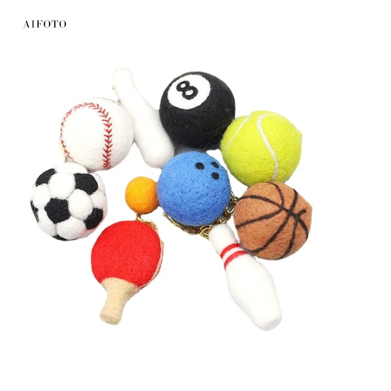 Newborn Photography Props Wool Felt Baseball Football Basketball for Baby Photo Toy Airplane Decoration Theme Creativity Prop