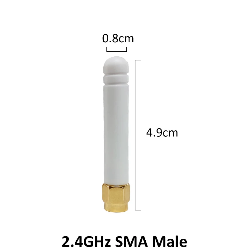 GWS 1 2 5pcs 2.4G antenna 2-3dbi sma male wlan wifi 2.4ghz antene pbx iot module router signal receiver antena high gain