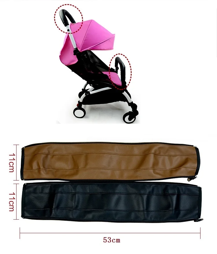 Collar para niño®Funda protectora de cuero para cochecito, accesorios para reposabrazos y ASA, babyzen yoyo yoya babytime babysing
