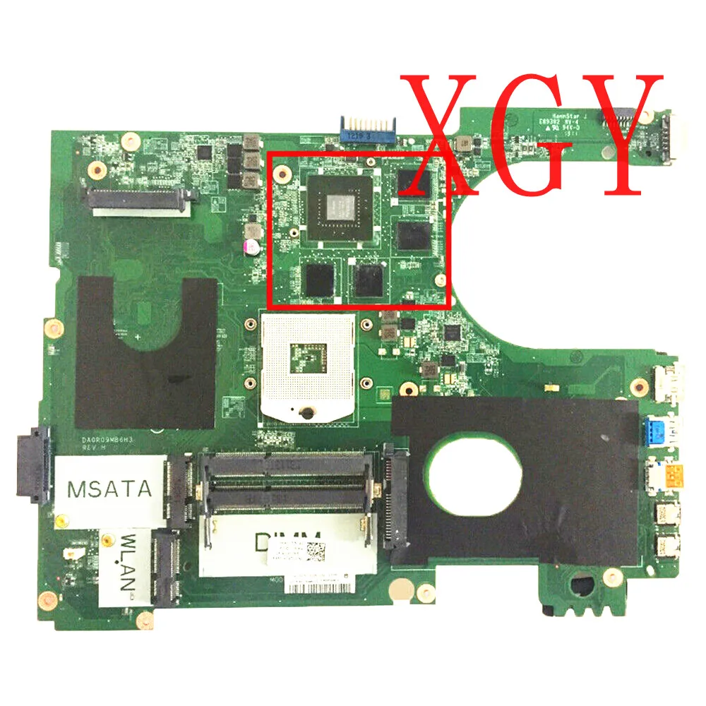 

Laptop Motherboard For DELL 5720 7720 CN-072P0M 072P0M 2D GT650M DDR3 100% TESTED Ok