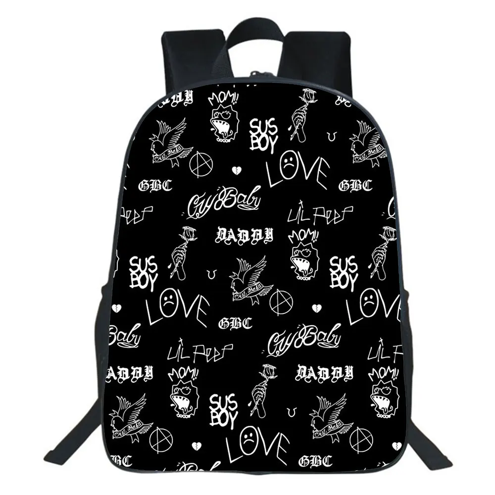 

Lil Peep Backpack Travel Backpack Children Bag Boys Girls Harajuku Bookbag Hit Hop Bags Fashion Rucksack