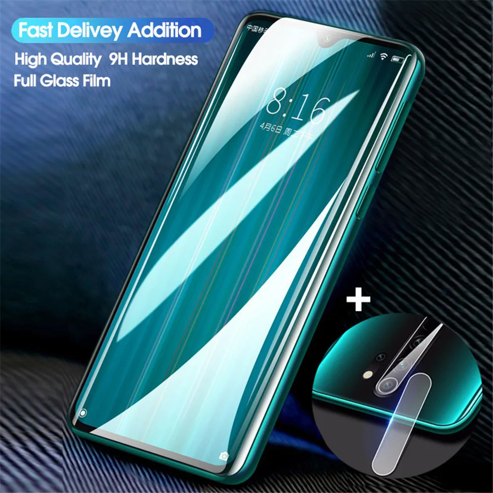 Xiaomi Redmi Note 8 Pro 2 in 1用強化ガラス,スクリーンプロテクター,レンズ用フィルム
