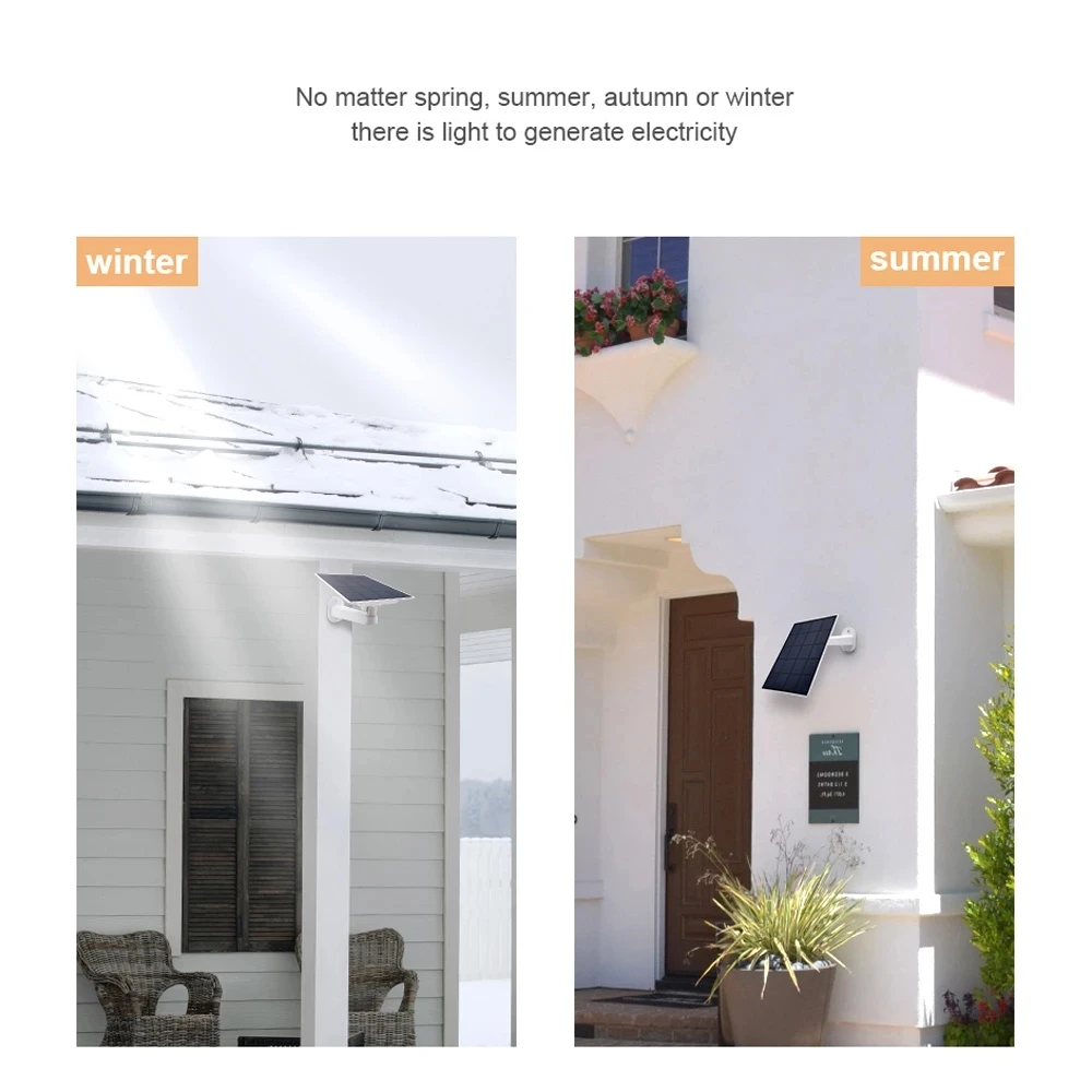 5W Mini Solar Panel Outdoor IP66 Waterproof Solar Charger 3 Meter 5V USB Power For Wireless Security Battery Camera/Phone/Lamp