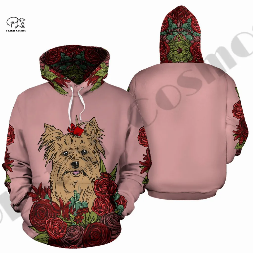 

PLstar Cosmos 3Dprinted Newest Yorkie Terrier Pet Dog Harajuku Pullover Streetwear Unique Unisex Man/Woman Casual Hoodies/Zip -6