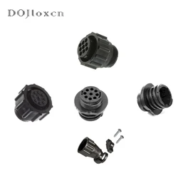 1 Set AMP TE 7 9 Pin 206708-1 206486-2 206485-1 Circular Connector Black Male Female Plug Pilot Interface Socket With Terminal