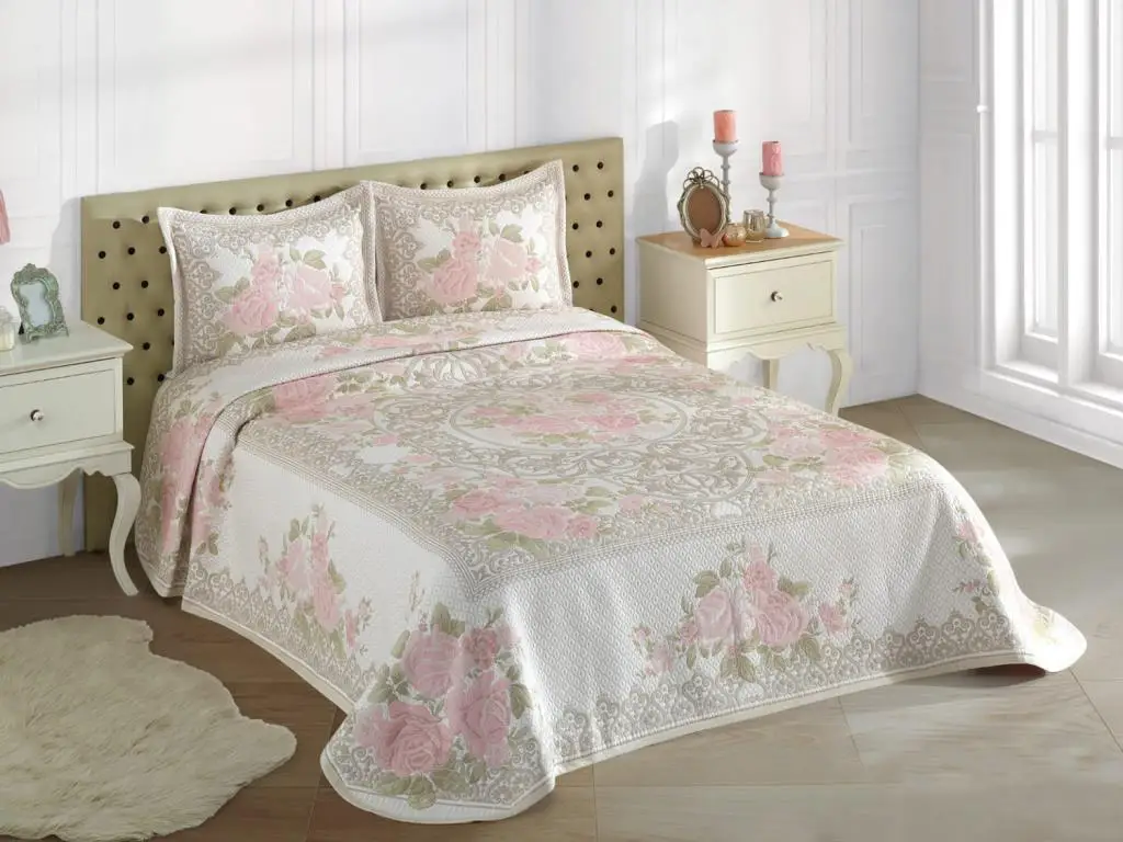 Rose Love Double Bed Cover