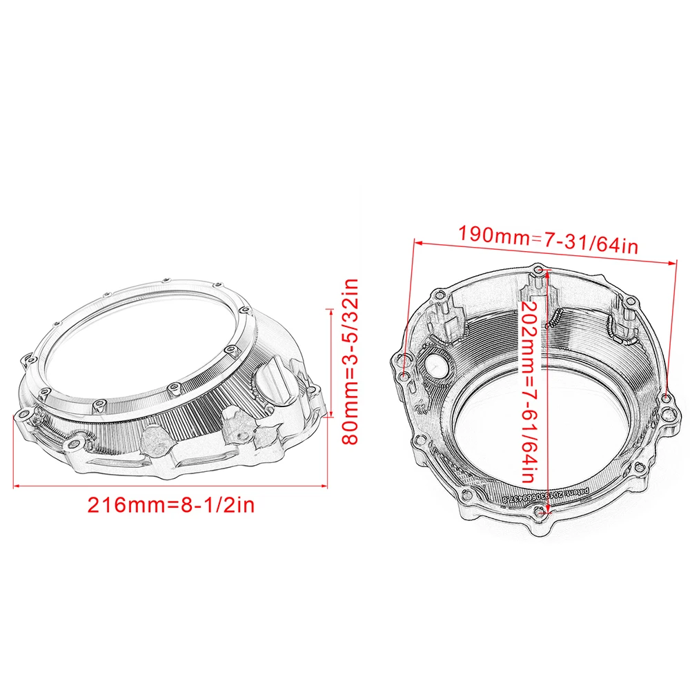 S1000RR HP4 S1000 R RR XR Clear Clutch Cover & Spring Retainer R For BMW S1000R S1000XR S 1000XR 1000RR S1000 S 1000 R RR XR