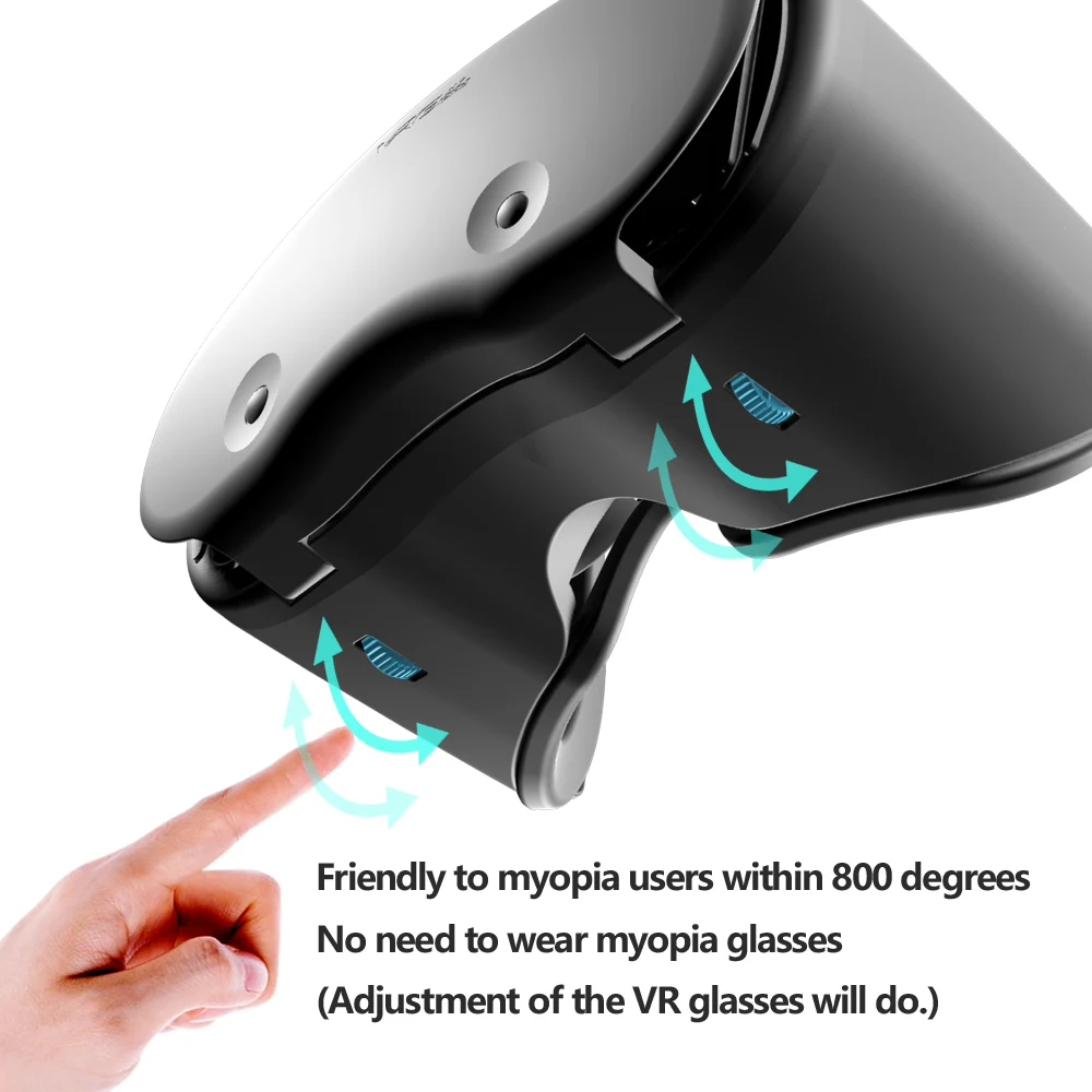 3D Virtual Reality VR Glasses For iPhone Android Smartphone Cell Mobile Phone Helmet Headset Wirth Real Lenses Goggles Devices - Image 5
