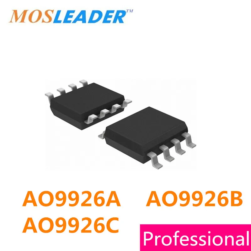 

Mosleader 1000 шт. AO9926A AO9926B AO9926C SOP8 N-Channel AO9926 9926 9926A 9926B 9926C Китай высокое качество