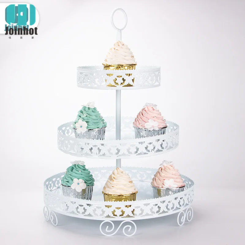 Three Layer  European cake rack cupcake set up fruit candy snack display  Wedding  Party TNew Bakeware Cake ShopCake Rack