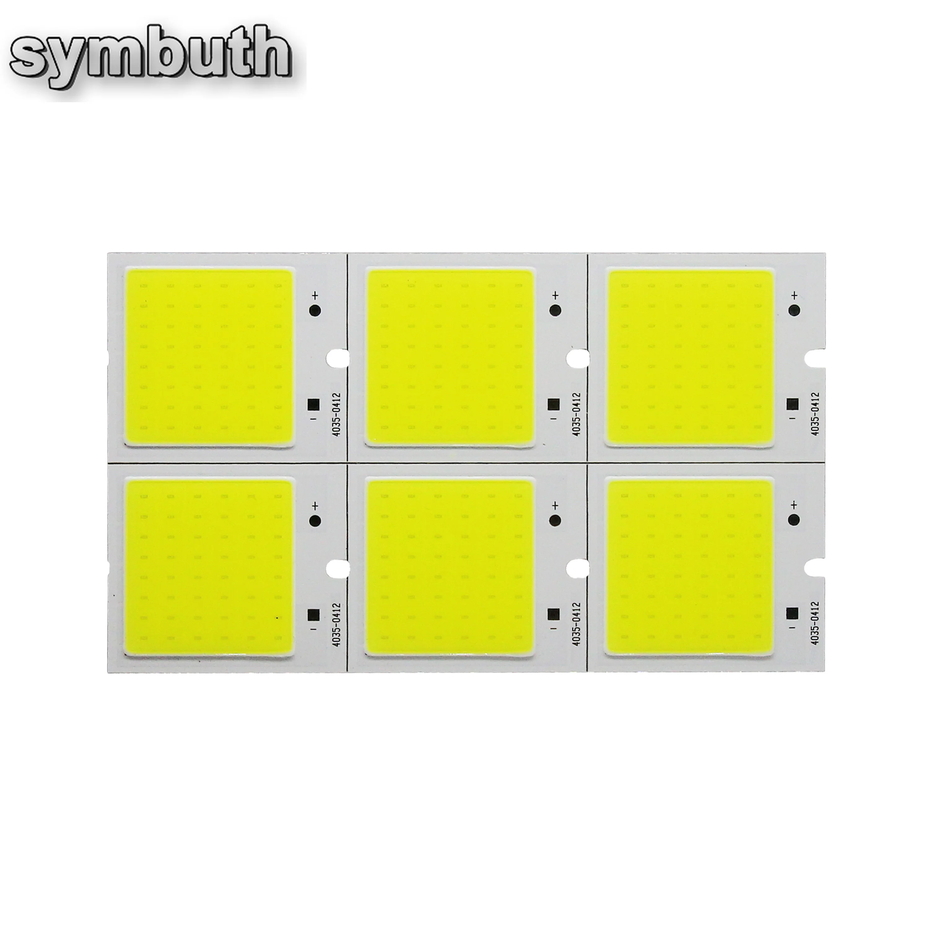 Square LED COB Light Source 40*35mm DC 12V 6W Cob Led Board Warm Cold White Bulb for DIY Night Lights Fashion Lamp