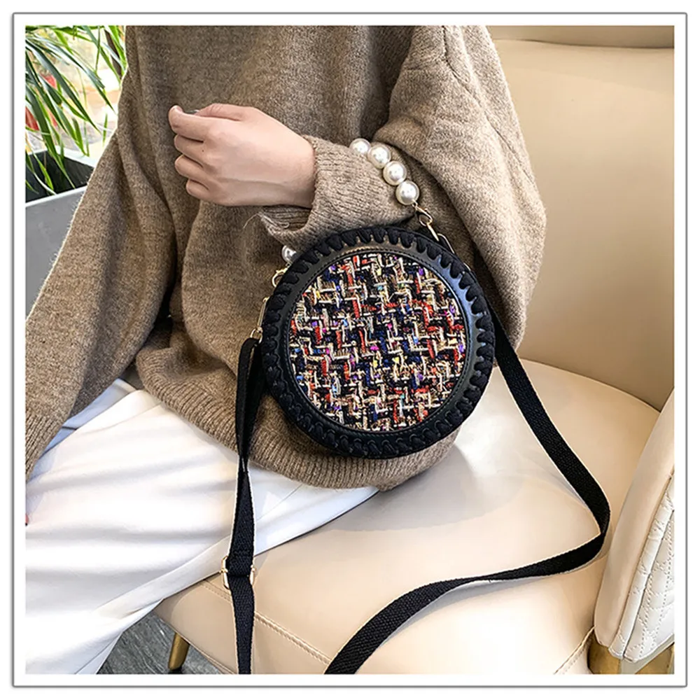 DIY Woven Bag Set Wool Bag Bottoms Handmade Handbag Shoulder Strap With Hardware Pearl Accessories for DIY Bag Backpack