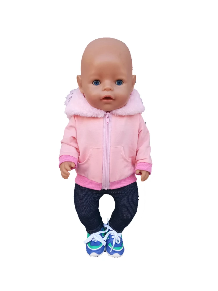 43 CM Baby Doll Clothes Pajama Set Jacket Coat 17 Inch Dolls Jeans Children Gift Toys Outfit