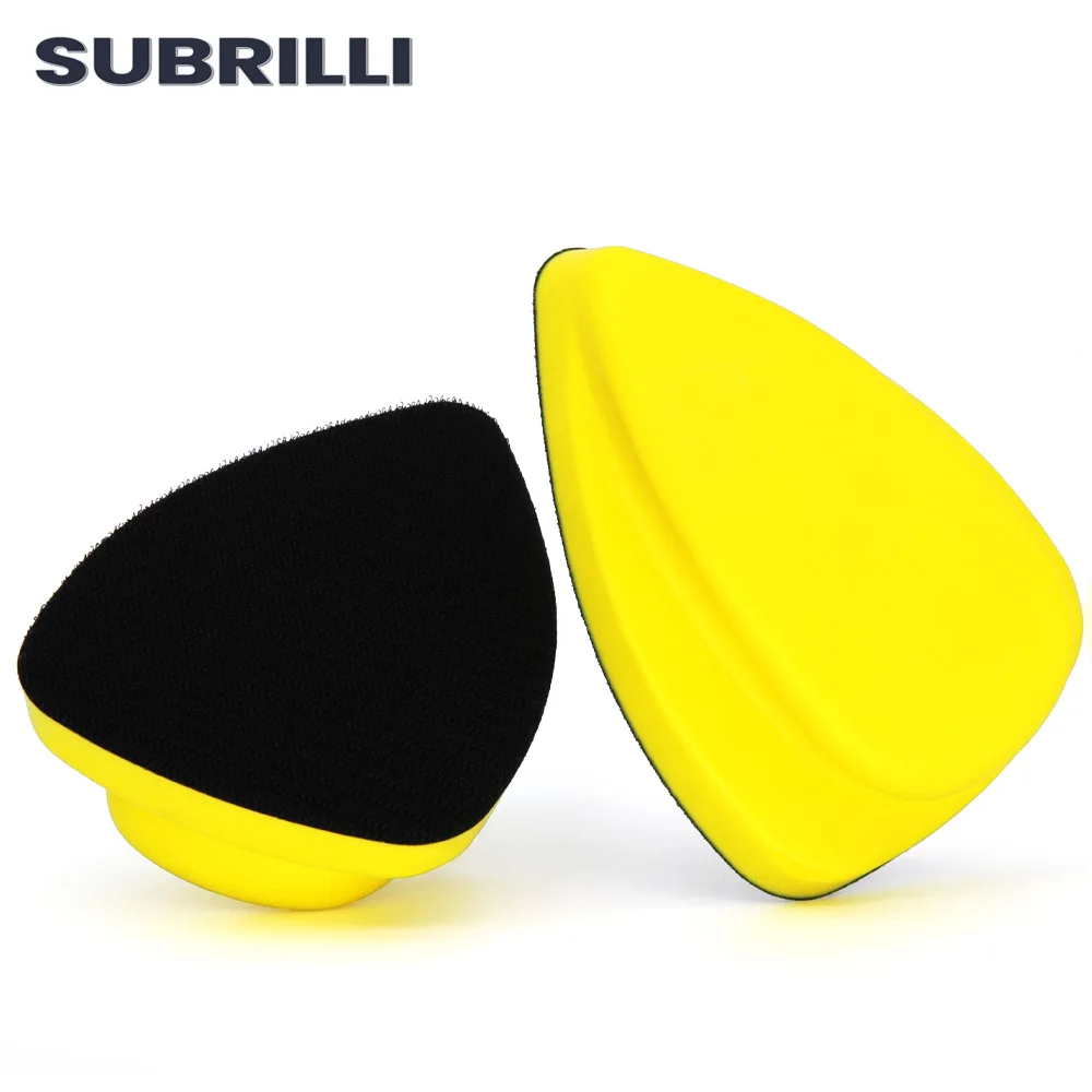 SUBRILLI 148*98mm Hand Detail Sander Paper Hand Sanding Pads, No-slip Mouse Hook and Loop Sanding Blocks for Mouse Sandpaper