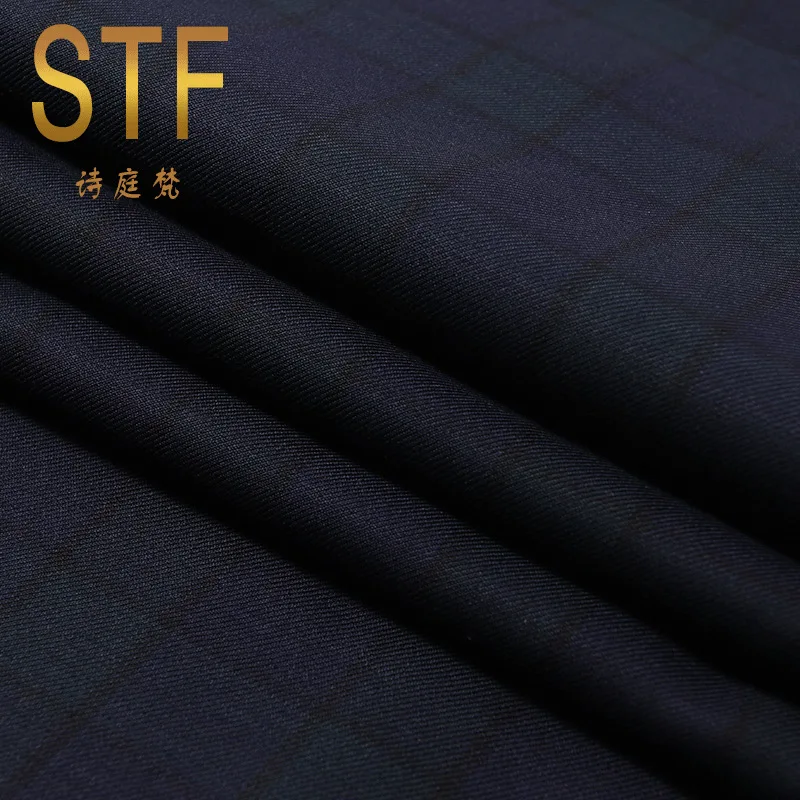 19 Years New Spring and Summer Fashion Men and Women Fashion Suit Fabric Casual Wear Plaid Fabric Factory Direct Wholesale