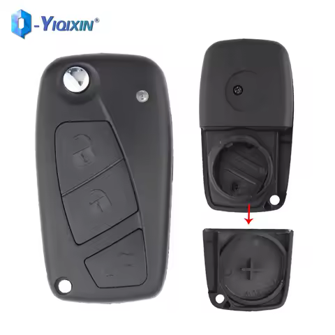 YIQIXIN Folding Key Shell Replacement 3 Button Case Cover For Fiat 500 Panda EVO Idea Punto Ducato Stilo Doblo Bravo Fiorino Fob