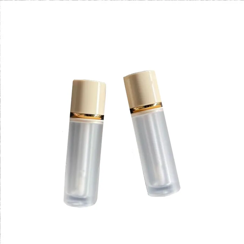 

Wholesale 4ml Empty Lipgloss Bottle Pale Yellow Matte Lip gloss Tubes Liquid Lipstick Bottles Lip Glaze Containers Lip Bottles