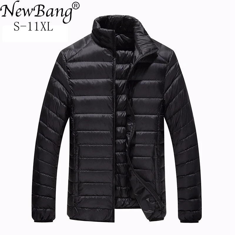 NewBang Plus 10XL 11XL Ultra light Down Jacket Men Lightweight Men\'s Down Coat Male Warm Portable Windbreaker Feather Parka